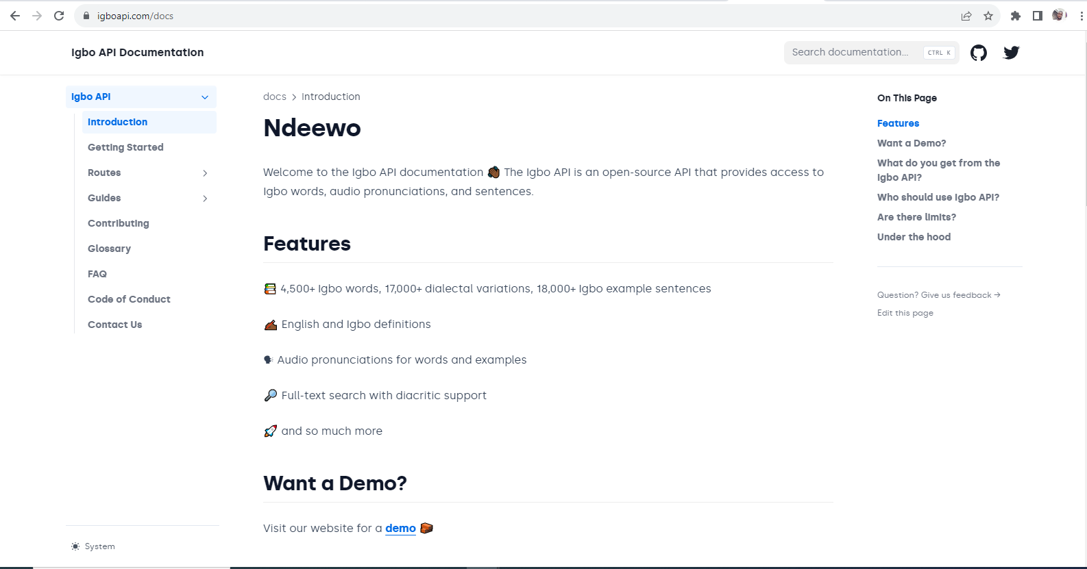 Igbo API Doc Site
